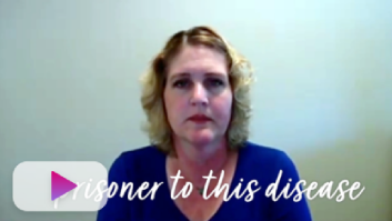 video thumbnail of a woman describing the psychological impact of cGVHD